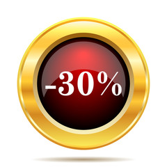 30 percent discount icon