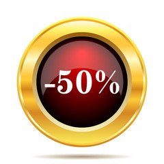 50 percent discount icon
