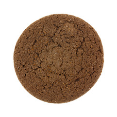Double chocolate cookie on a white background.