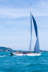 Naklejka premium SAMUI REGATTA 2015, THAILAND - MAY 25 : Event at Chaweng beach ,
