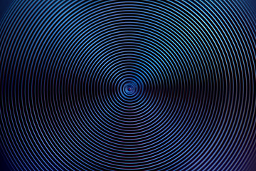 Blue rings motion effect background