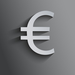 Currency background with euro symbol