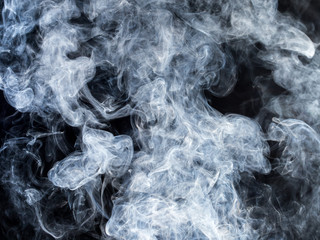 smoke on a black background
