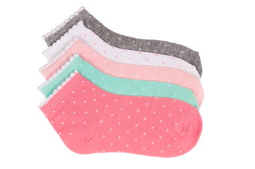 Kid's socks isolated.