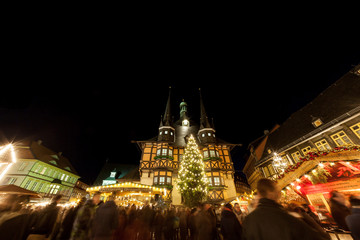 Fototapeta na wymiar Wernigerode Weihnachtsmarkt