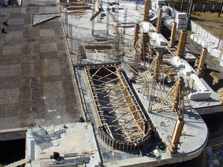 Foundation construction site