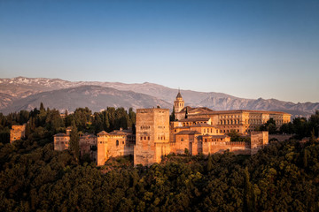 The Alhambra in Granada in Spain