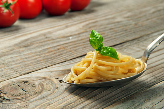Closeup of Italian pasta