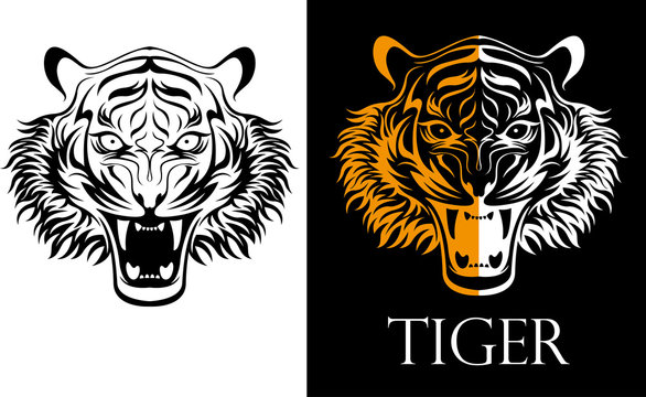 tattoo tiger logotype