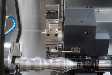 The image of metal-working machine