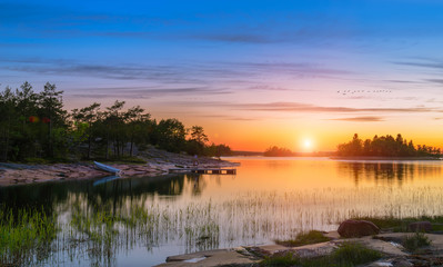 Sunset on the Baltic Sea