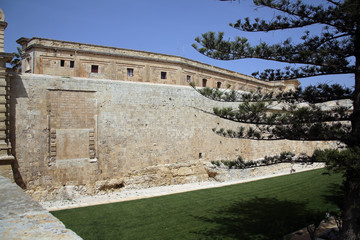 Naklejka premium Mdina city wall, Malta