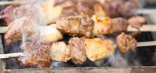 barbecue on the grill