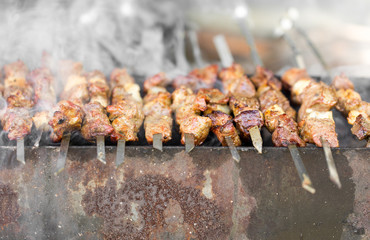 barbecue on the grill