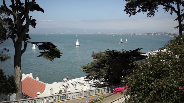 Part of San Francisco Bay from Alcatraz island.