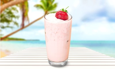 Smoothie, Milk Shake, Fruit.