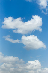 beautiful clouds on a blue sky