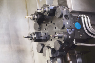 The image of metal-working machine