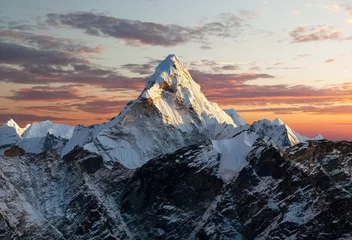 Deurstickers Ama Dablam Ama Dablam op weg naar Everest Base Camp