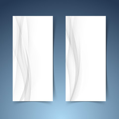 Smooth abstract swoosh wave hi-tech banner layout