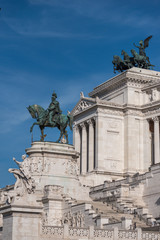 Fototapeta na wymiar Das Monumento Nazionale a Vittorio Emanuele II in Rom, Vittoriano
