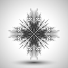 Abstract snowflake. Editable vector. Eps 10