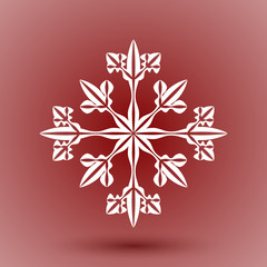 Abstract snowflake. Editable vector. Eps 10