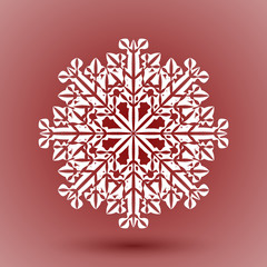 Abstract snowflake. Editable vector. Eps 10