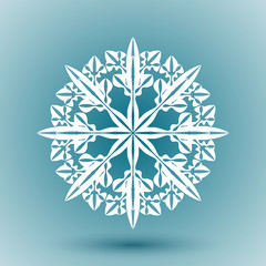 Abstract snowflake. Editable vector. Eps 10
