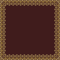 Floral Vector Fine Frame