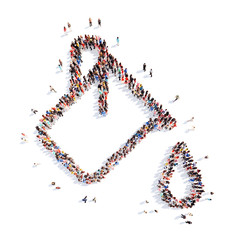 people in the shape of buckets paint.