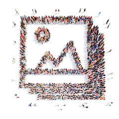 people in the shape of pictures