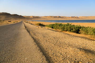 Fototapeta na wymiar Qaroun Lake
