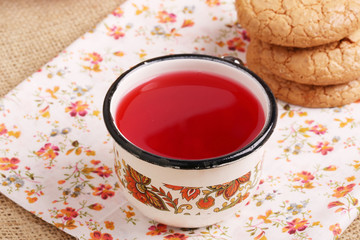 compote juice with almond biscuits morning breakfast lunch dinne