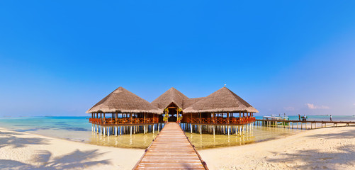 Tropical Maldives island