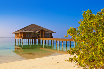 Spa saloon on Maldives island