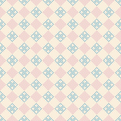 Pastel retro vector seamless pattern.