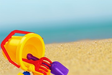 Toy, Beach, Bucket.