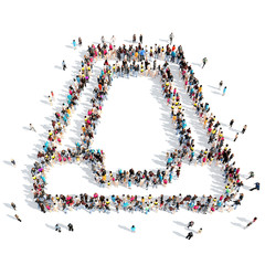 people in the shape of a folder.