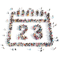 people in the shape of a calendar.