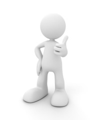 character showing ok sign with thumb