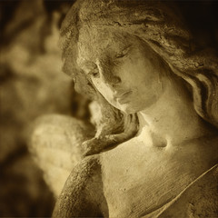 antique statue angel (styled retro)
