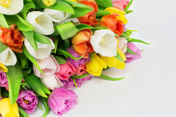 bouquet of white tulips flowers mothers day celebration birthday