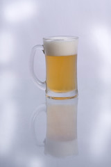 Beer in glass.