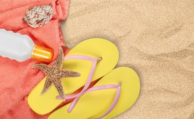Summer, Beach, Sand.