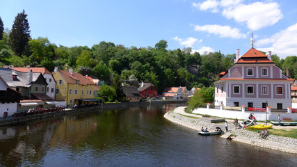 Obraz premium Rafting in Krumau