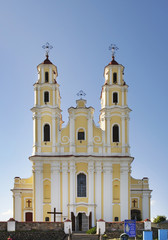 Fototapeta premium Church of the Holy Trinity in Hlybokaye. Belarus