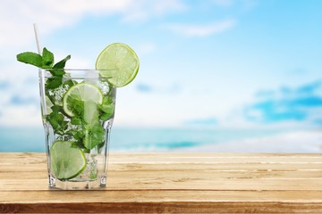 Cocktail, drink, glass.