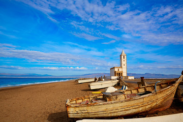 Fototapeta premium Cabo de Gata w kościele San Miguel Beach Salinas