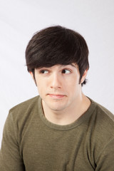 Fototapeta premium Handsome man worried and thoughtful